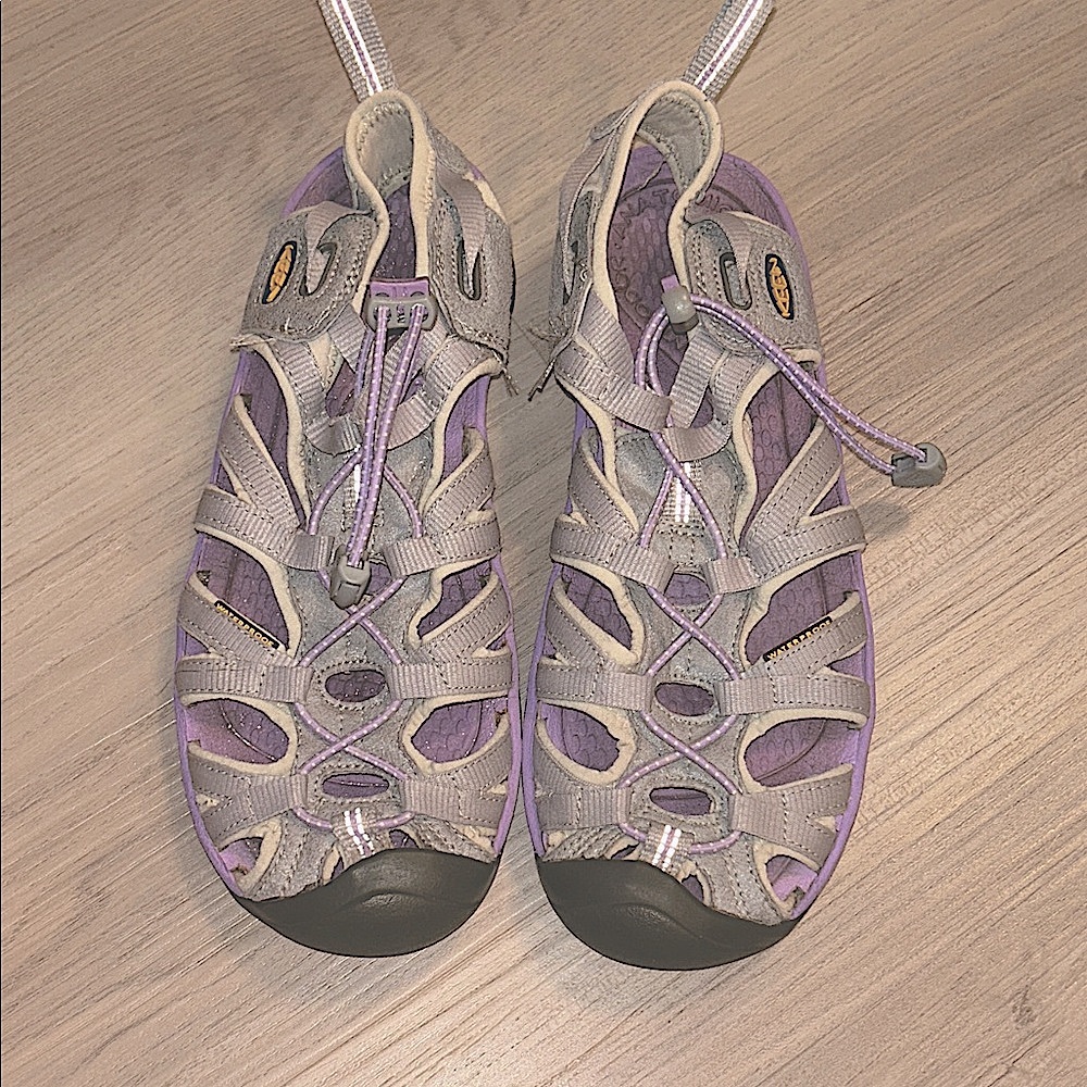 Keen Women's Whisper Sandals 7.5 Purple/Gray Sporty Athletic Hiking Water